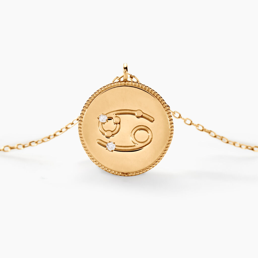 Collier Astrolae Or Jaune Diamant - Colliers Zodiaque Femme | Histoire d&rsquo;Or