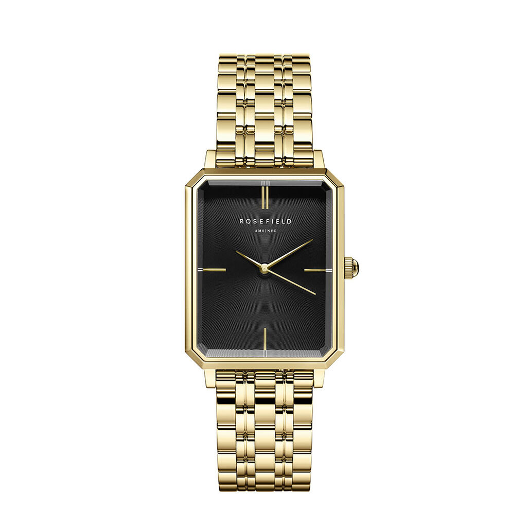 Montre Rosefield Octagon Noir - Montres Femme | Histoire d&rsquo;Or