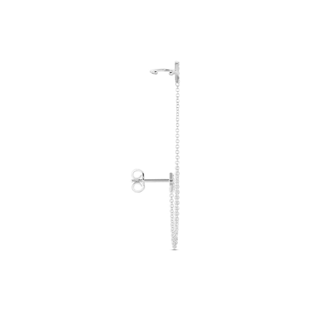 Bijou D'oreille Unitaire Argent Blanc Aulay Oxydes De Zirconium - Boucles d'oreilles fantaisie Femme | Histoire d’Or