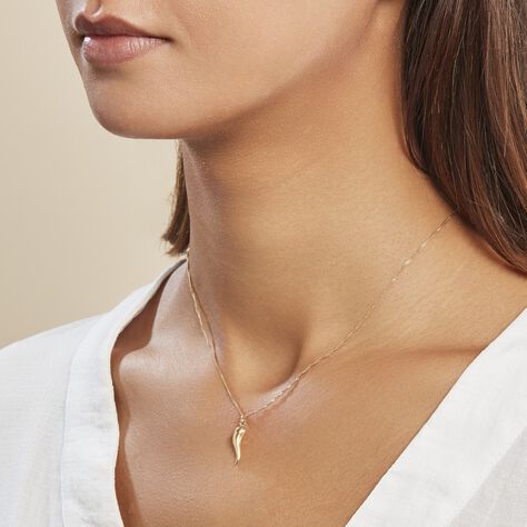 Pendentif Felicette Corne Abondance Or Jaune - Pendentifs Famille | Histoire d’Or