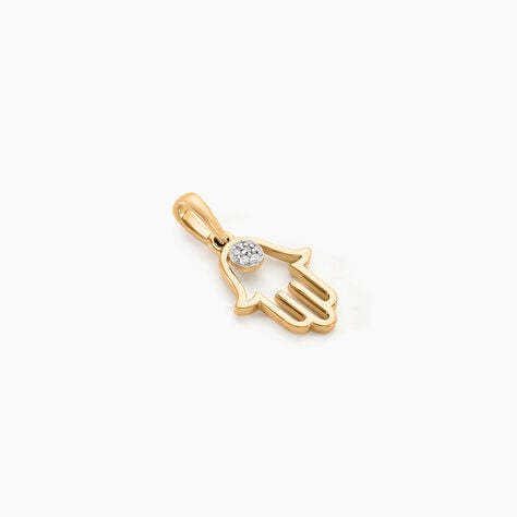 Pendentif Savine Plaqué Or Jaune Oxyde De Zirconium - Nouveautés Femme | Histoire d’Or