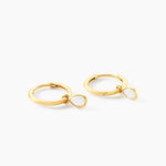 Cr&eacute;oles Ond&eacute;e Or Jaune Nacre - Boucles d'oreilles cr&eacute;oles Femme | Histoire d&rsquo;Or