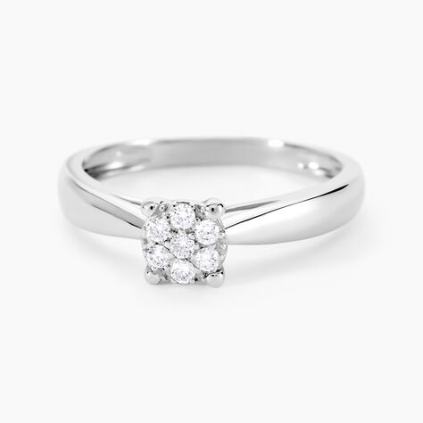 Bague Solitaire Artemis Or Blanc Diamant - Bagues solitaires Femme | Histoire d&rsquo;Or