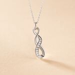 Collier Ayhan Argent Blanc Oxyde De Zirconium - Colliers fantaisie Femme | Histoire d&rsquo;Or