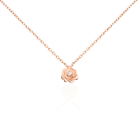 Collier Jannea Argent Rose Oxyde De Zirconium - Colliers fantaisie Femme | Histoire d’Or