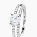 Bague Solitaire Cesarine Or Blanc Oxyde De Zirconium - Bagues solitaires Femme | Histoire d’Or