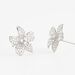 Boucles D'oreilles Puces Argent Blanc Catherine Oxydes De Zirconium - Boucles d'oreilles fantaisie Femme | Histoire d’Or