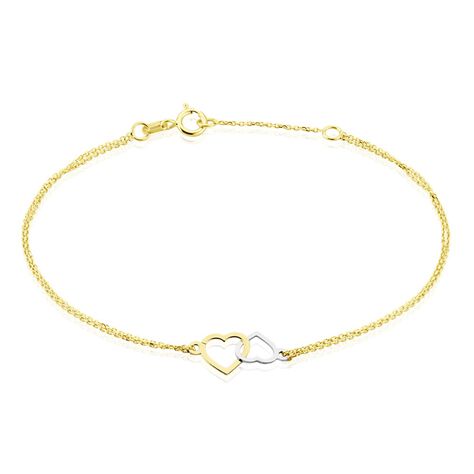 Bracelet Eleno Or Bicolore - Bracelets Coeur Femme | Histoire d’Or