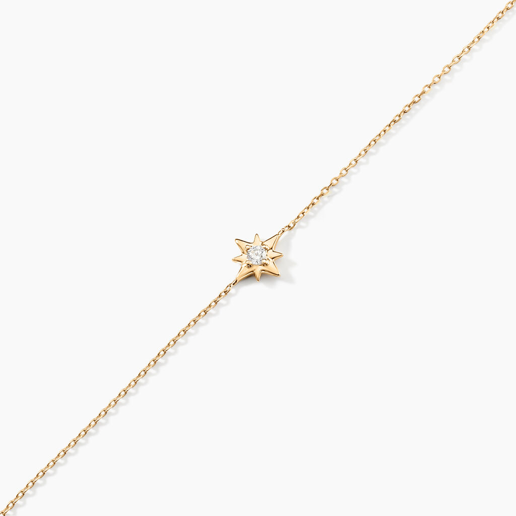 Bracelet Astralia Or Jaune Oxyde De Zirconium - Bracelets Femme | Histoire d&rsquo;Or