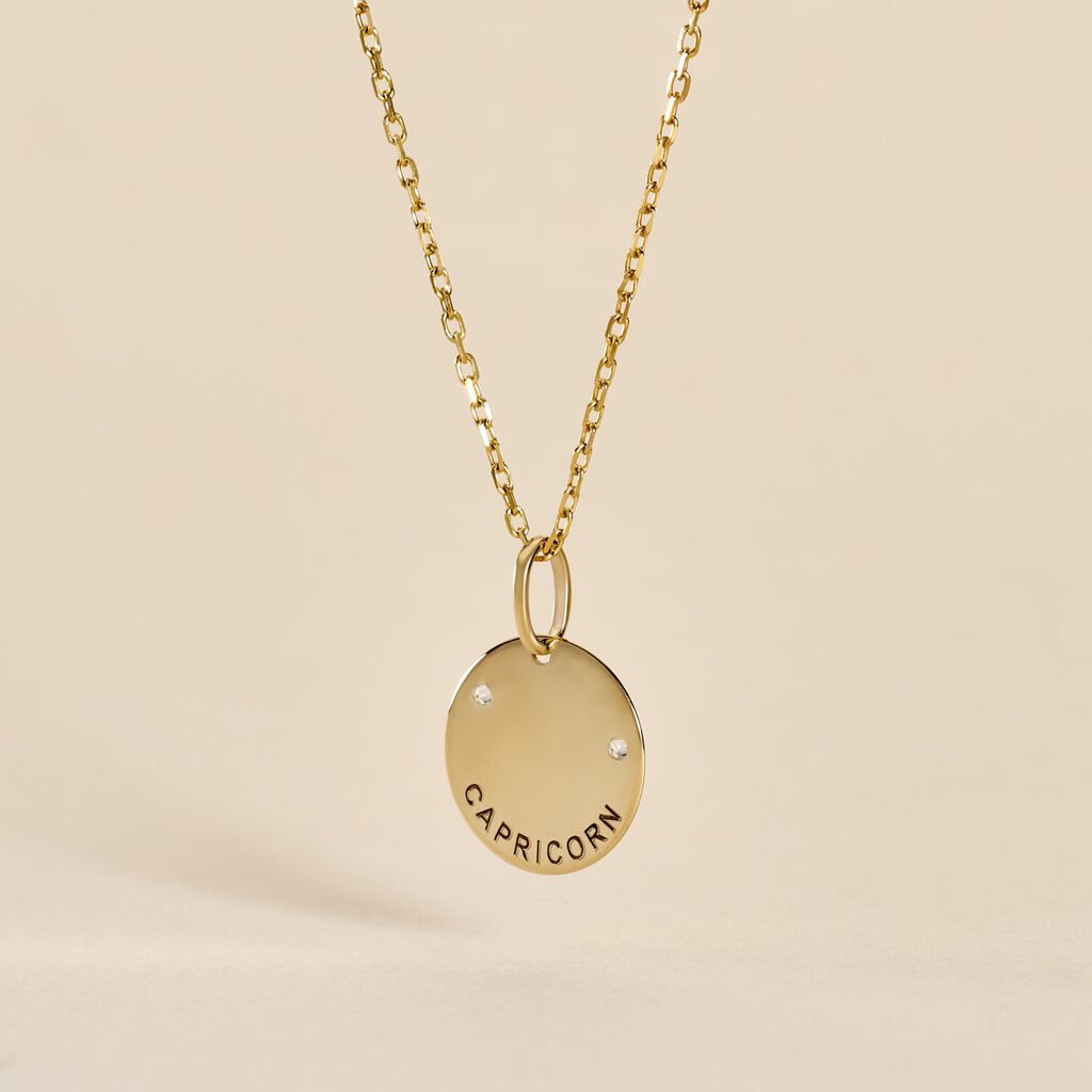Pendentif Or Jaune Astraea Oxyde De Zirconium - Pendentifs Zodiaque Femme | Histoire d&rsquo;Or