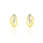 Boucles D'oreilles Or Jaune Sven Diamant - Clous d'oreilles Femme | Histoire d&rsquo;Or