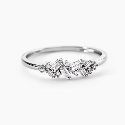 Bague Rio Argent Blanc Oxyde De Zirconium - Bagues avec pierre Femme | Histoire d&rsquo;Or
