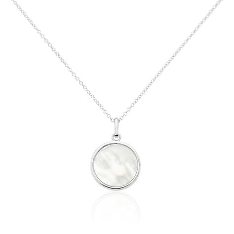 Collier Sa&uuml;l Argent Blanc Nacre - Colliers fantaisie Femme | Histoire d&rsquo;Or
