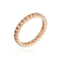 Bague Chaine Rio Selaron Argent Rose Oxyde De Zirconium