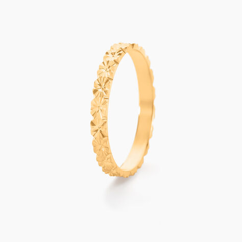 Alliance Fleur Or Jaune - Alliances Unisex | Histoire d&rsquo;Or