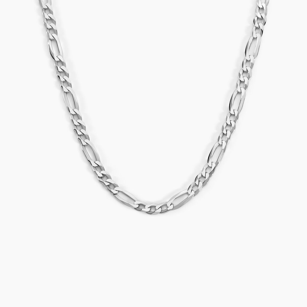 Collier Vivian Argent Blanc - Chaines Homme | Histoire d’Or
