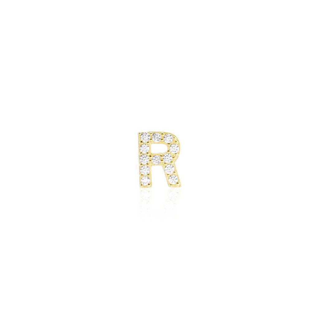 Boucle D'oreille Puce Unitaire Jodoca Or Jaune Oxyde De Zirconium - Clous d'oreilles Femme | Histoire d’Or