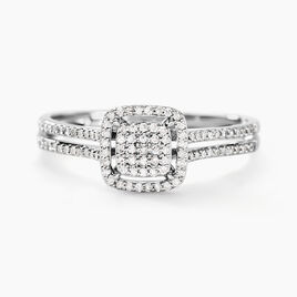 Bague Zenaba Or Blanc Diamant - Bagues avec pierre Femme | Histoire d’Or