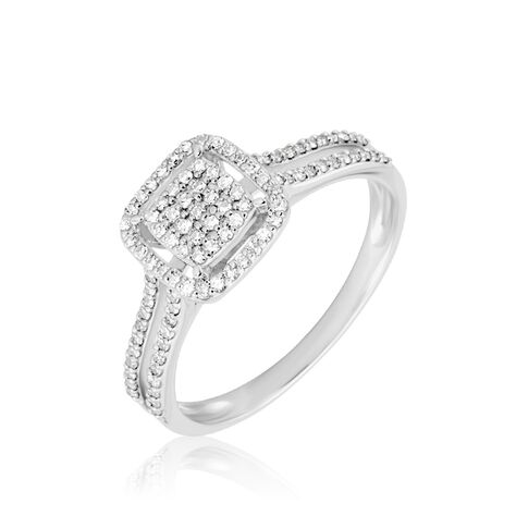 Bague Collection 1986 Or Blanc Diamant - Bagues avec pierre Femme | Histoire d’Or