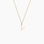 Pendentif Ionia Lettre Or Jaune - Pendentifs Famille | Histoire d&rsquo;Or