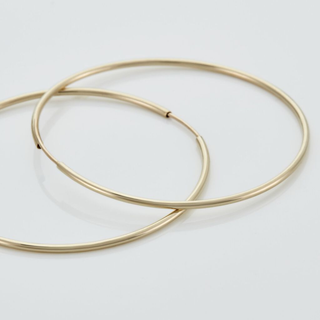 Créoles Dominae Or Jaune - Boucles d'oreilles créoles Femme | Histoire d’Or