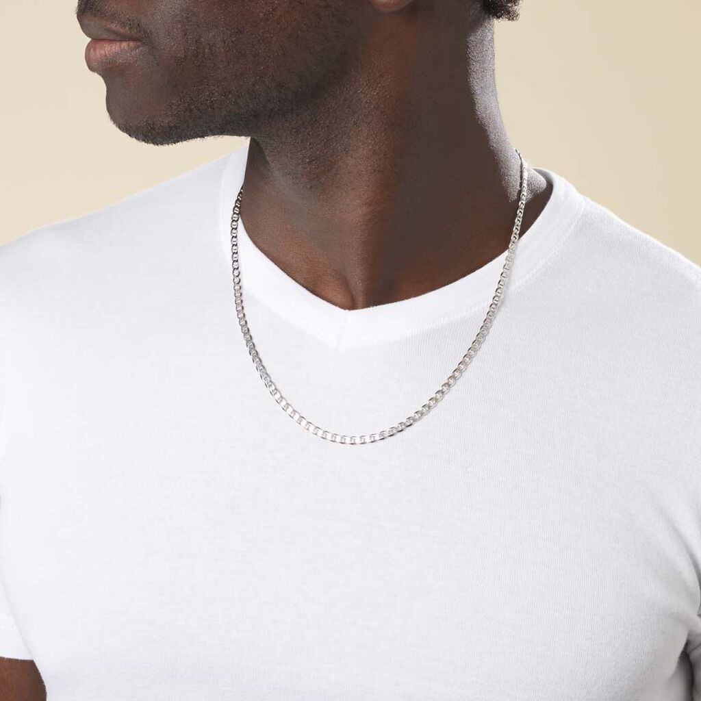 Chaîne Piato Marine Argent Blanc - Chaines Homme | Histoire d’Or