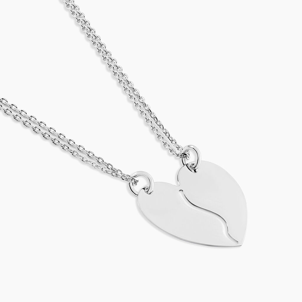 Collier Abrar Argent Blanc - Colliers doubles et triples cha&icirc;nes Femme | Histoire d&rsquo;Or