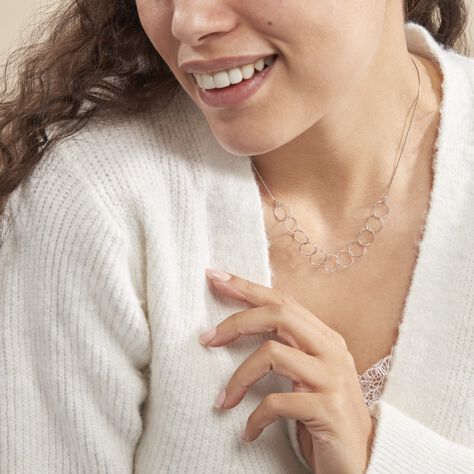 Collier Bulle Argent Blanc - Colliers fantaisie Femme | Histoire d’Or