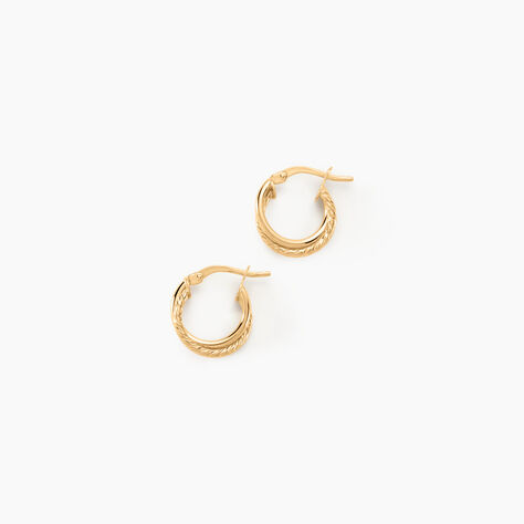 Créoles Maelia Or Jaune - Boucles d'oreilles créoles Femme | Histoire d’Or