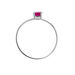 Bague Lily Or Blanc Rubis - Bagues solitaires Femme | Histoire d’Or