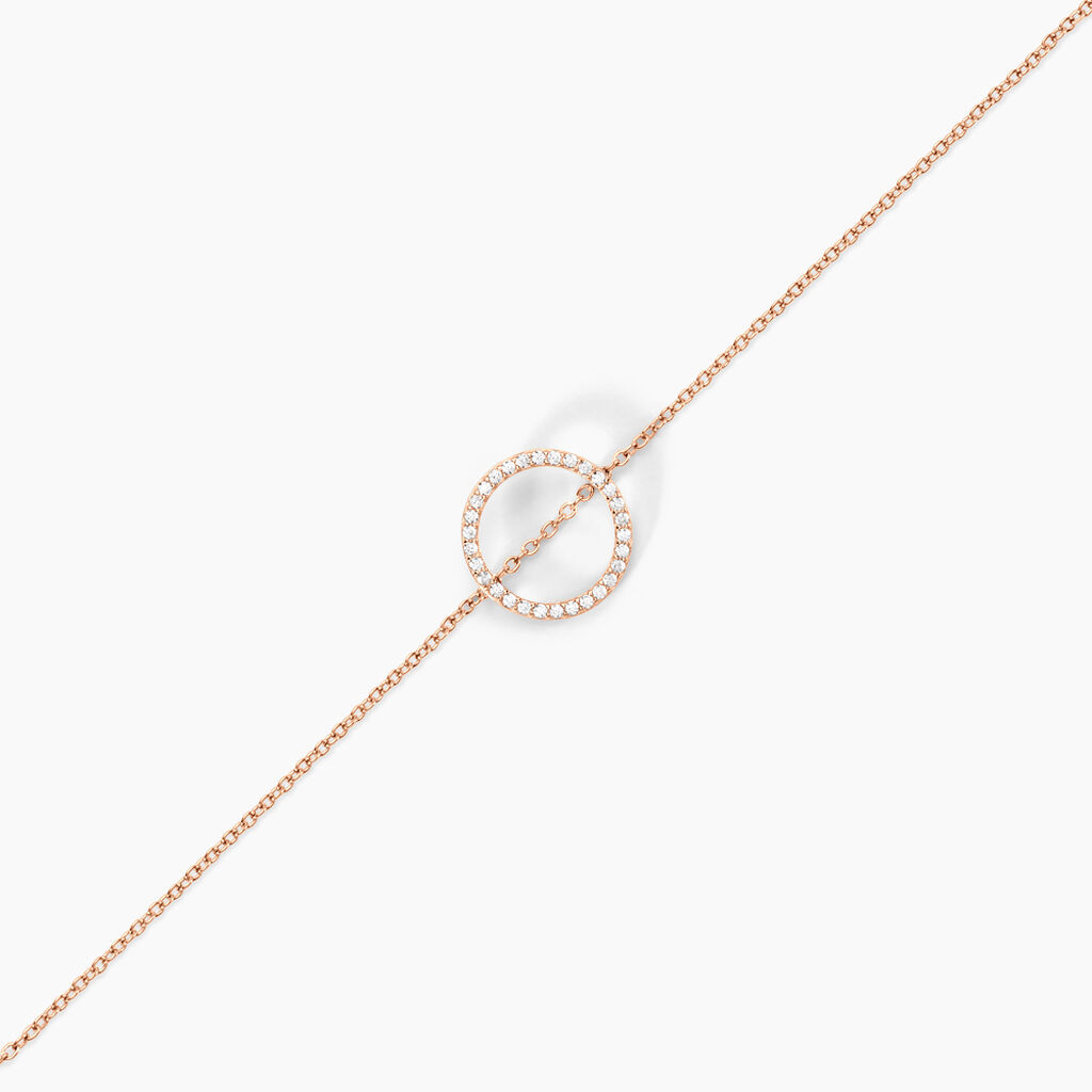 Bracelet Alysone Argent Rose Oxyde De Zirconium - Bracelets Femme | Histoire d’Or