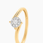 Bague Agrafena Or Jaune Diamant - Bagues avec pierre Femme | Histoire d&rsquo;Or