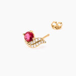 Boucles D'oreilles Puces Tyana Plaqu&eacute; Or Jaune Oxyde De Zirconium - Boucles d'oreilles fantaisie Femme | Histoire d&rsquo;Or