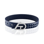 Bracelet Clovis Acier Blanc - Bracelets Cuir Famille | Histoire d&rsquo;Or