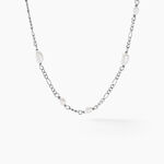 Collier Onassis Argent Blanc Perle De Culture - Colliers fantaisie Femme | Histoire d&rsquo;Or