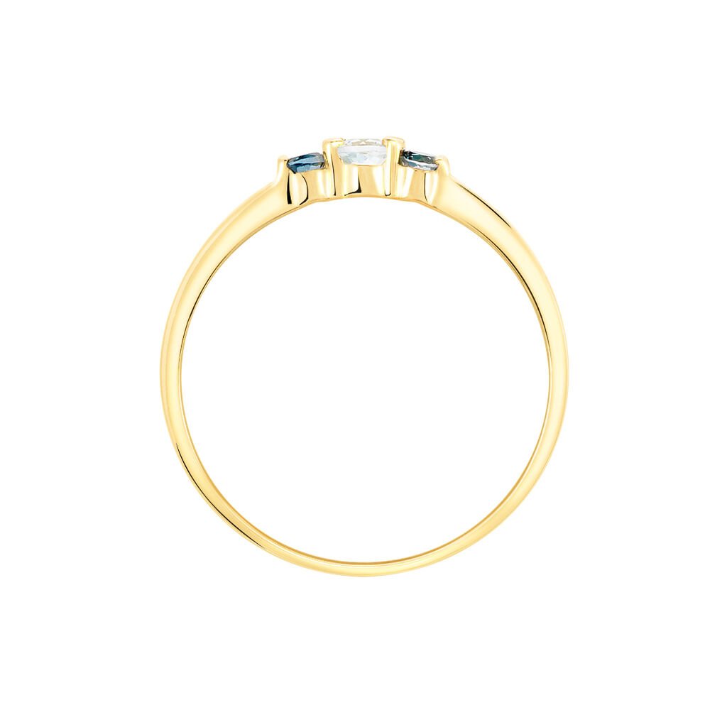 Bague Mediha Or Jaune Topaze - Bagues solitaires Femme | Histoire d&rsquo;Or