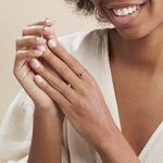 Bague Suzie Or Rose Diamant - Bagues avec pierre Femme | Histoire d&rsquo;Or