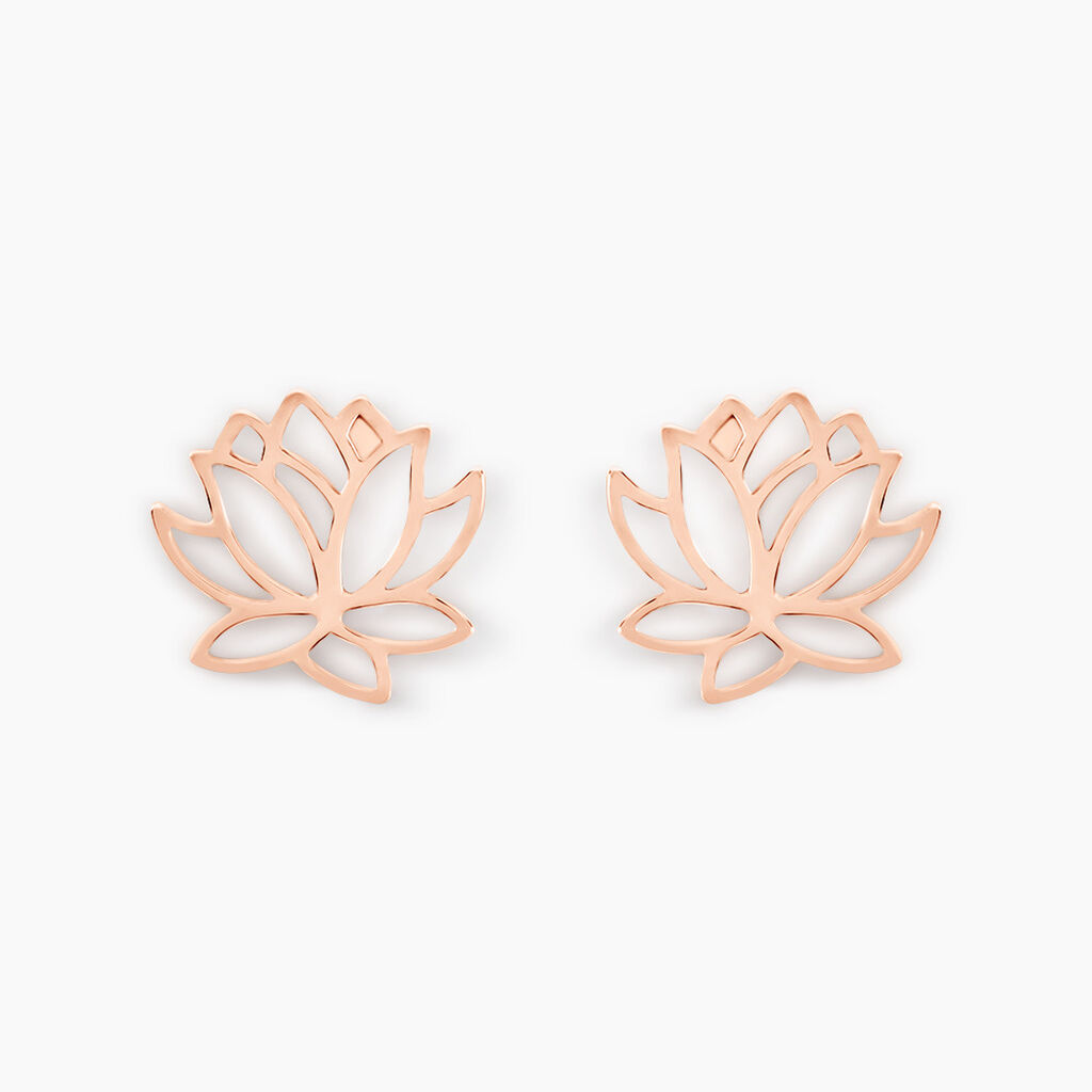 Boucles D’oreilles Puces Rosita Argent Rose
