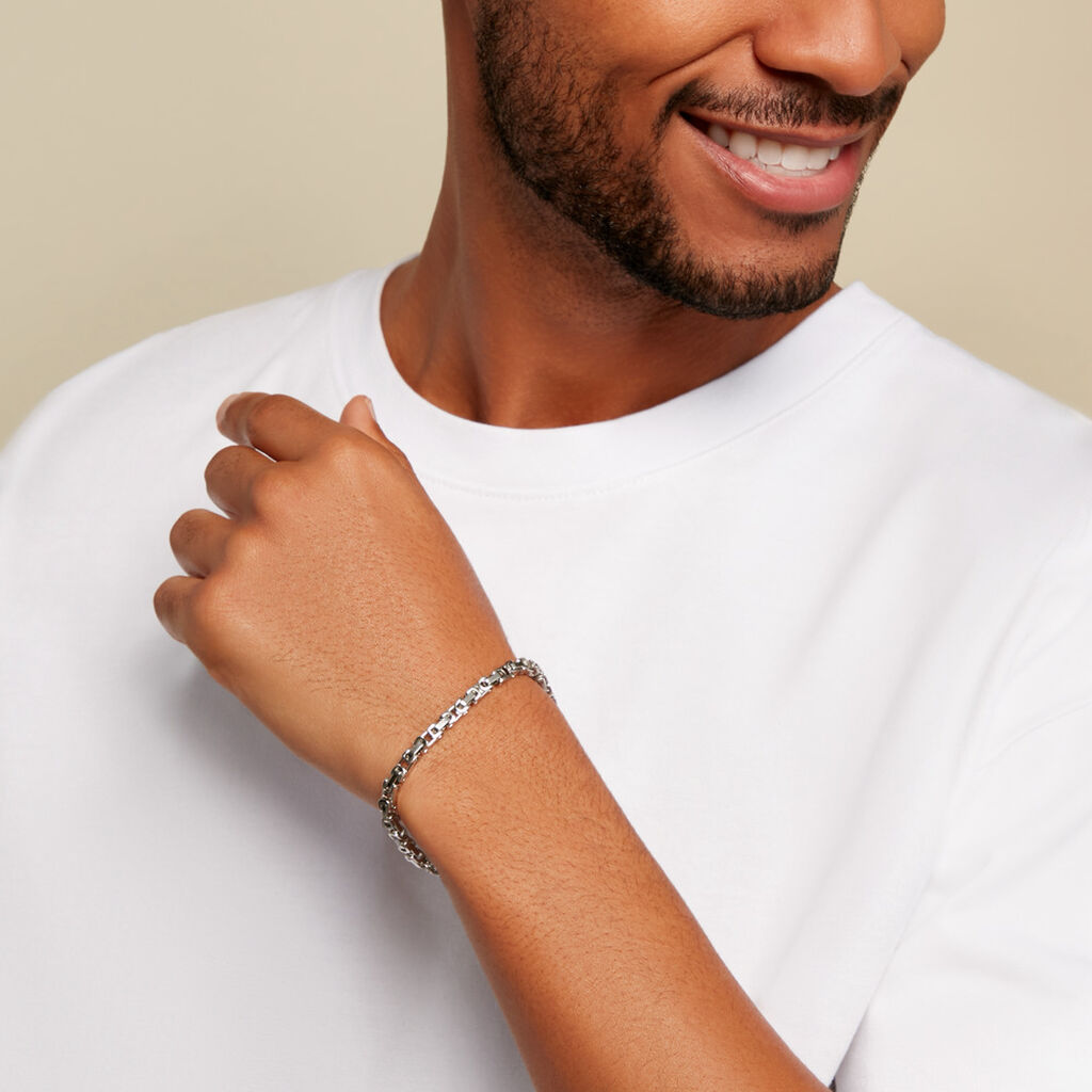Bracelet Rui Acier Blanc - Bracelets Homme | Histoire d&rsquo;Or