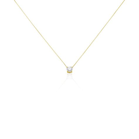 Collier Collection Victoria Or Jaune Diamant Synthetique - Colliers Femme | Histoire d&rsquo;Or