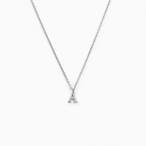 Collier Neruda Argent Blanc Oxyde De Zirconium - Colliers fantaisie Femme | Histoire d&rsquo;Or
