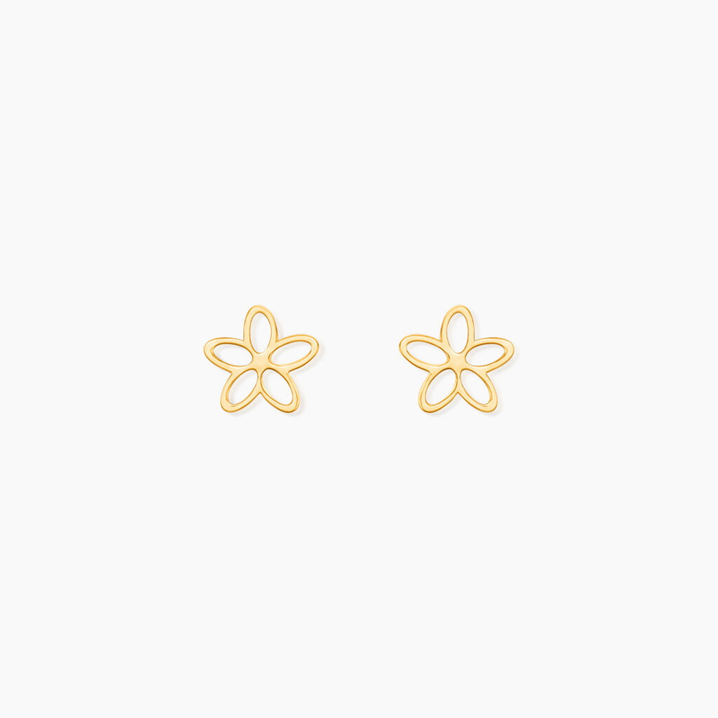 Boucles D'Oreilles Puces Barbie Or Jaune - Clous d'oreilles Femme | Histoire d&rsquo;Or