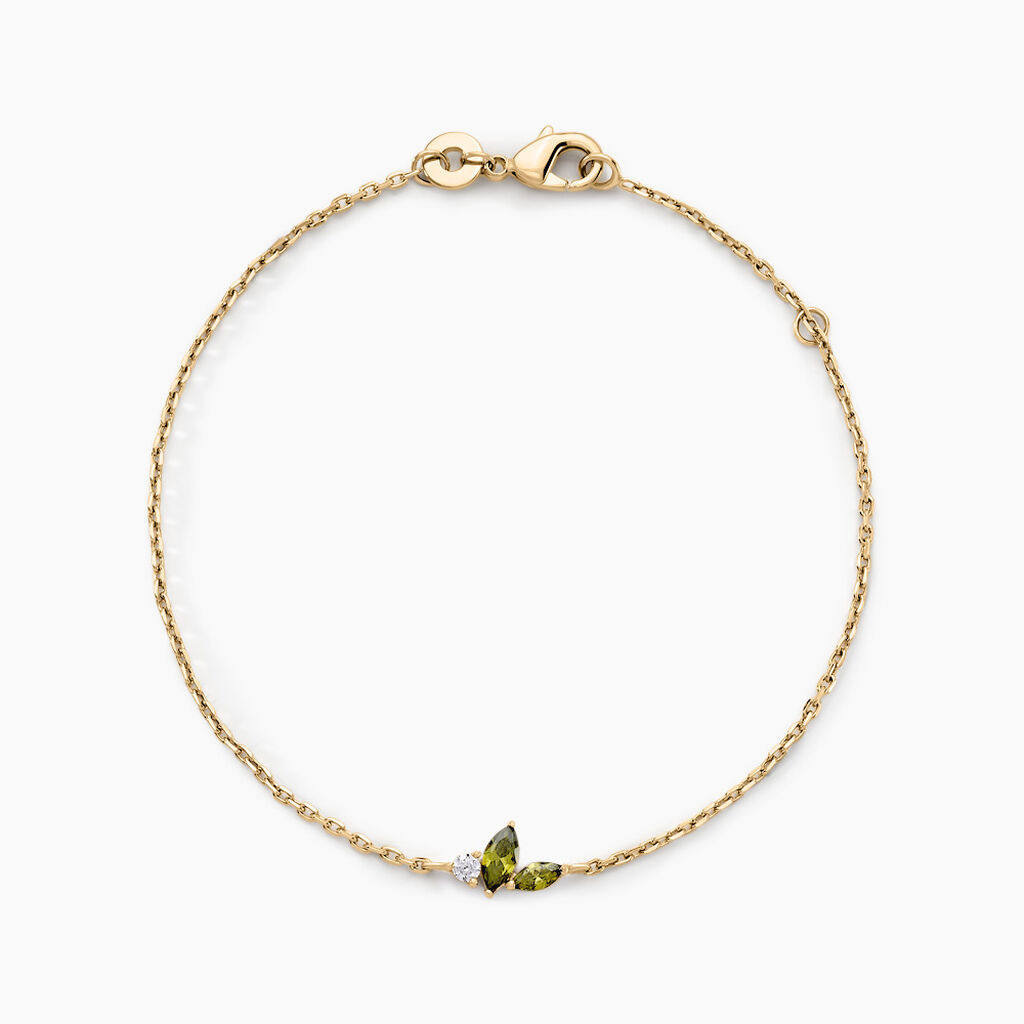 Bracelet Paulia Plaqué Or Jaune Oxyde De Zirconium - Bracelets Femme | Histoire d’Or