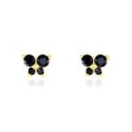 Boucles D'oreilles Puces Or Jaune Oxydes De Zirconium - Clous d'oreilles Femme | Histoire d&rsquo;Or