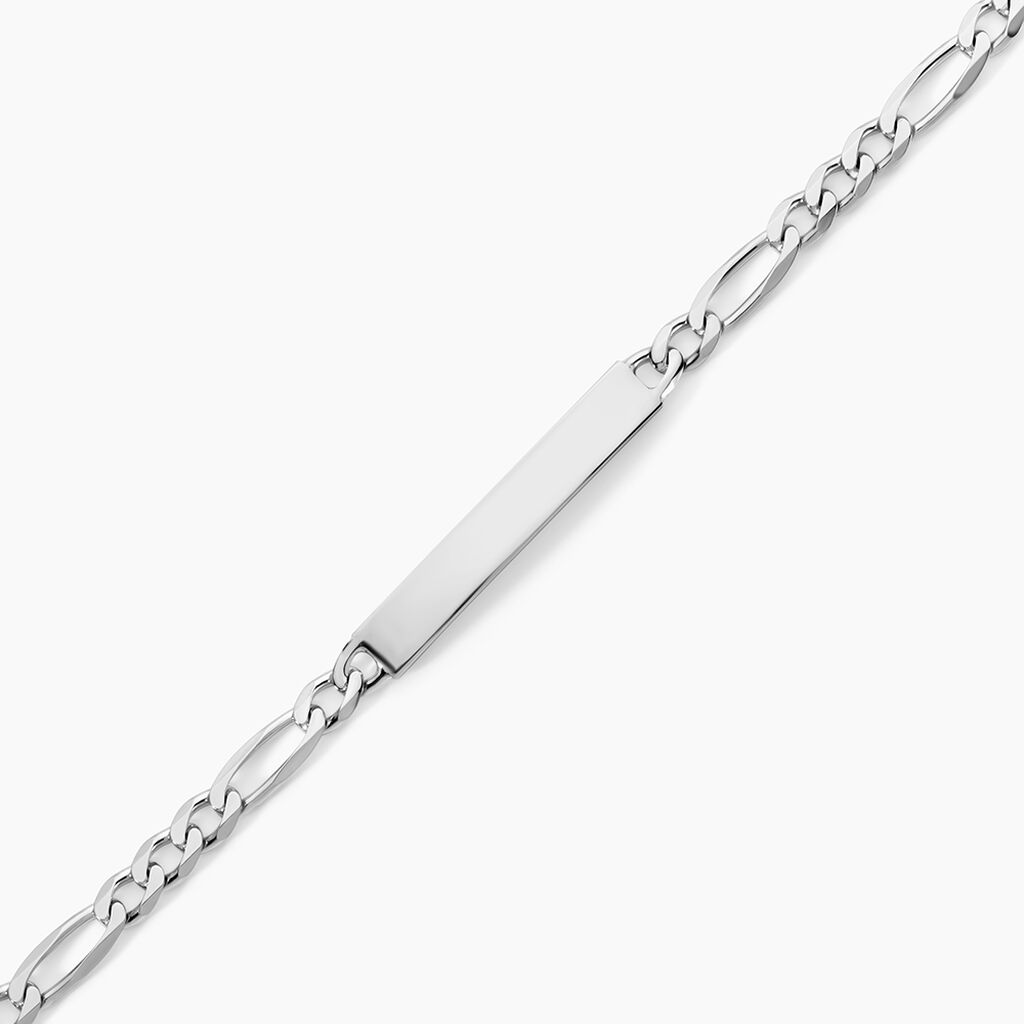 Bracelet Identit&eacute; Vivian Argent Blanc - F&ecirc;te des m&egrave;res Femme | Histoire d&rsquo;Or