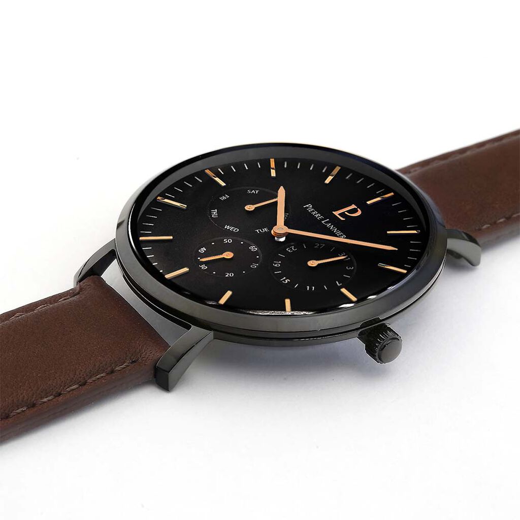 Montre Pierre Lannier Echo Noir - Montres Homme | Histoire d’Or