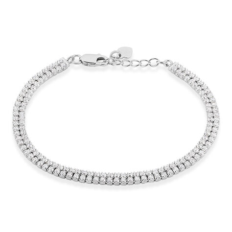 Bracelet Anthia Argent Blanc Oxyde De Zirconium - Bracelets Femme | Histoire d’Or