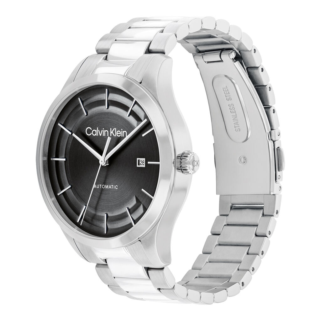 Montre Calvin Klein Iconic Automatic Noir - Id&eacute;es cadeaux Homme | Histoire d&rsquo;Or
