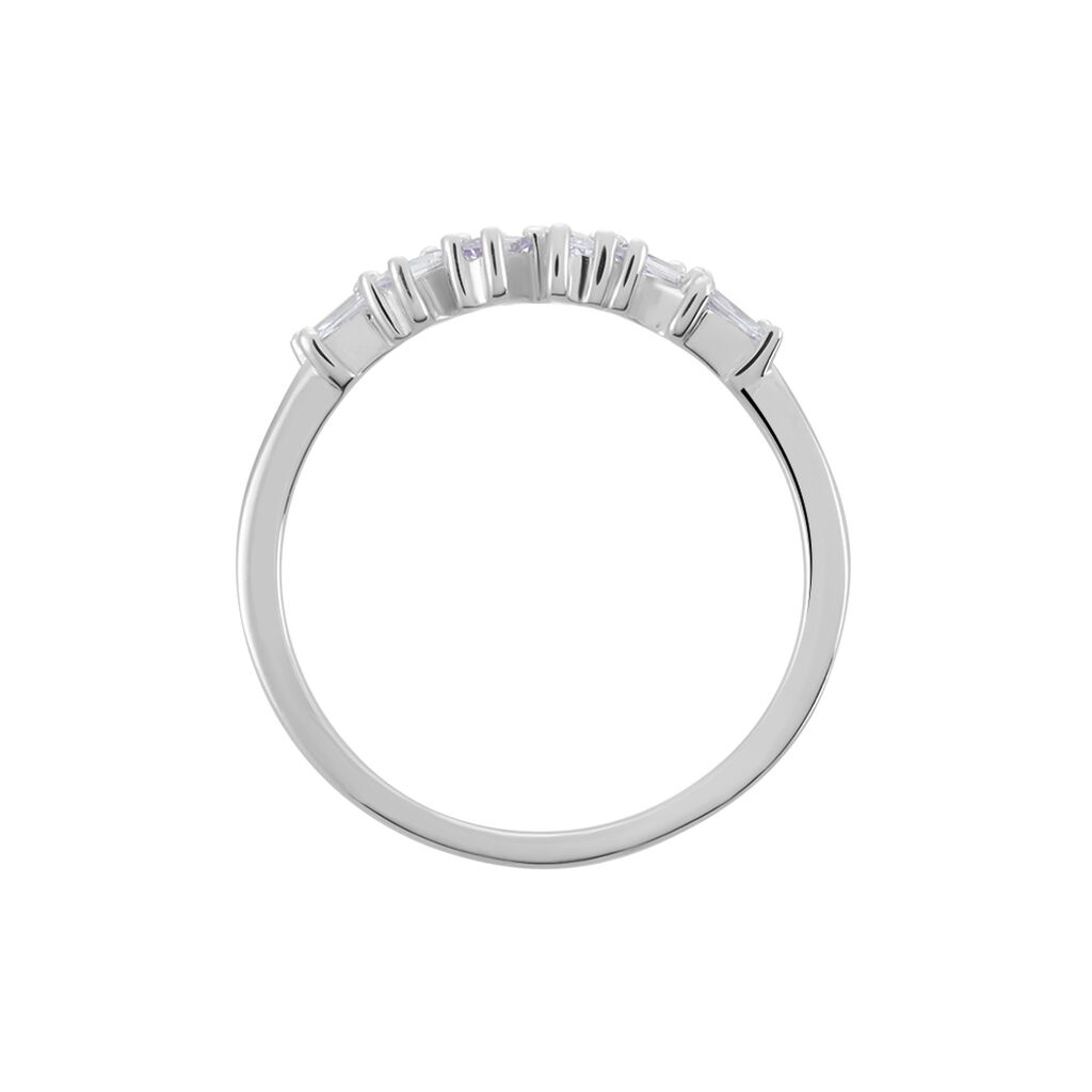 Bague Adonia Argent Blanc Oxyde De Zirconium Bleu - Bagues avec pierre Femme | Histoire d’Or