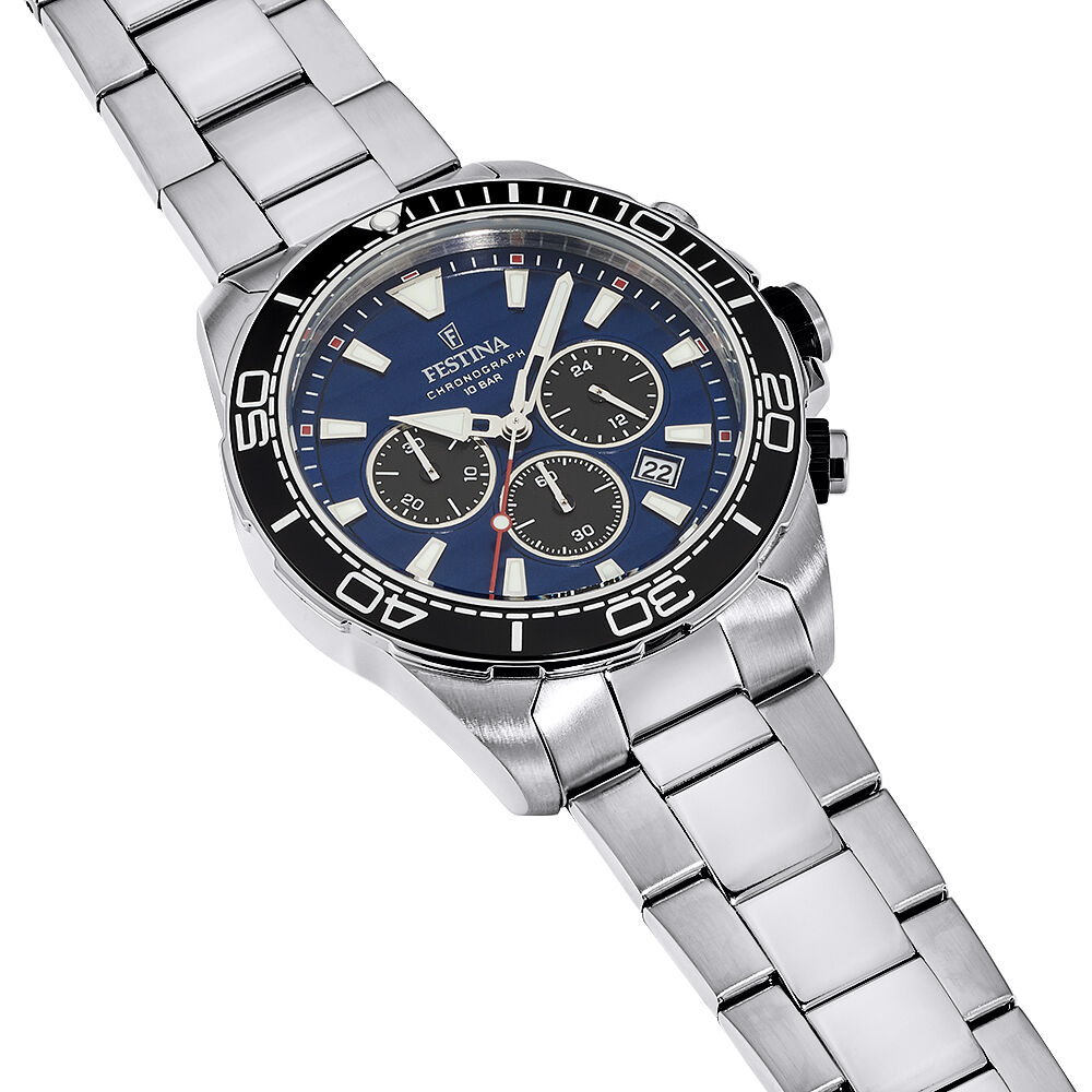 Montres Festina F20361/3 Acier Boucle déployante simple Blanc Ronde -  HIMHBQB8010 • Histoire d'Or